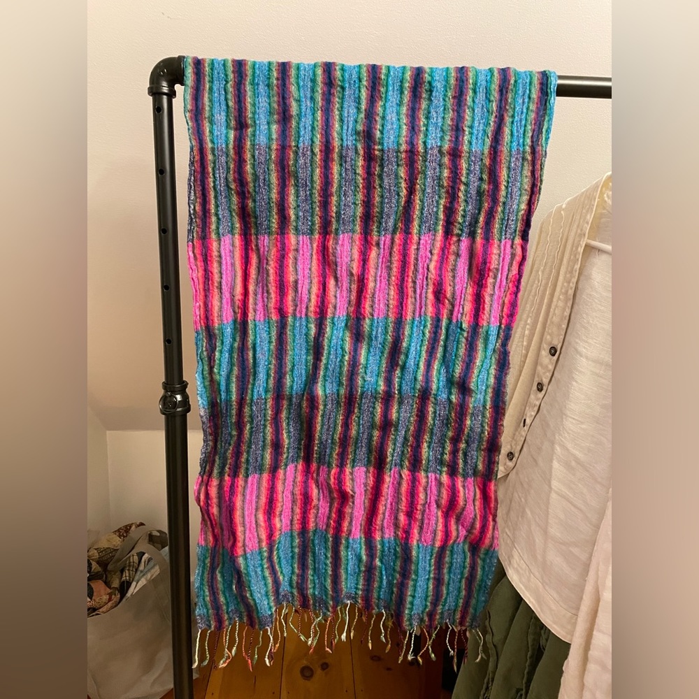 Rainbow Woven Scarf
